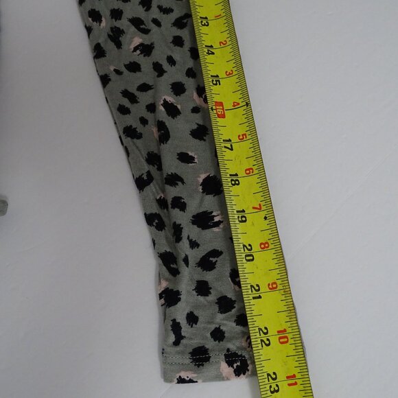 Mudpie Minnie Tiered Dress Women Size S Sage Animal Print Long Sleeve Casual NEW - Picture 9 of 10